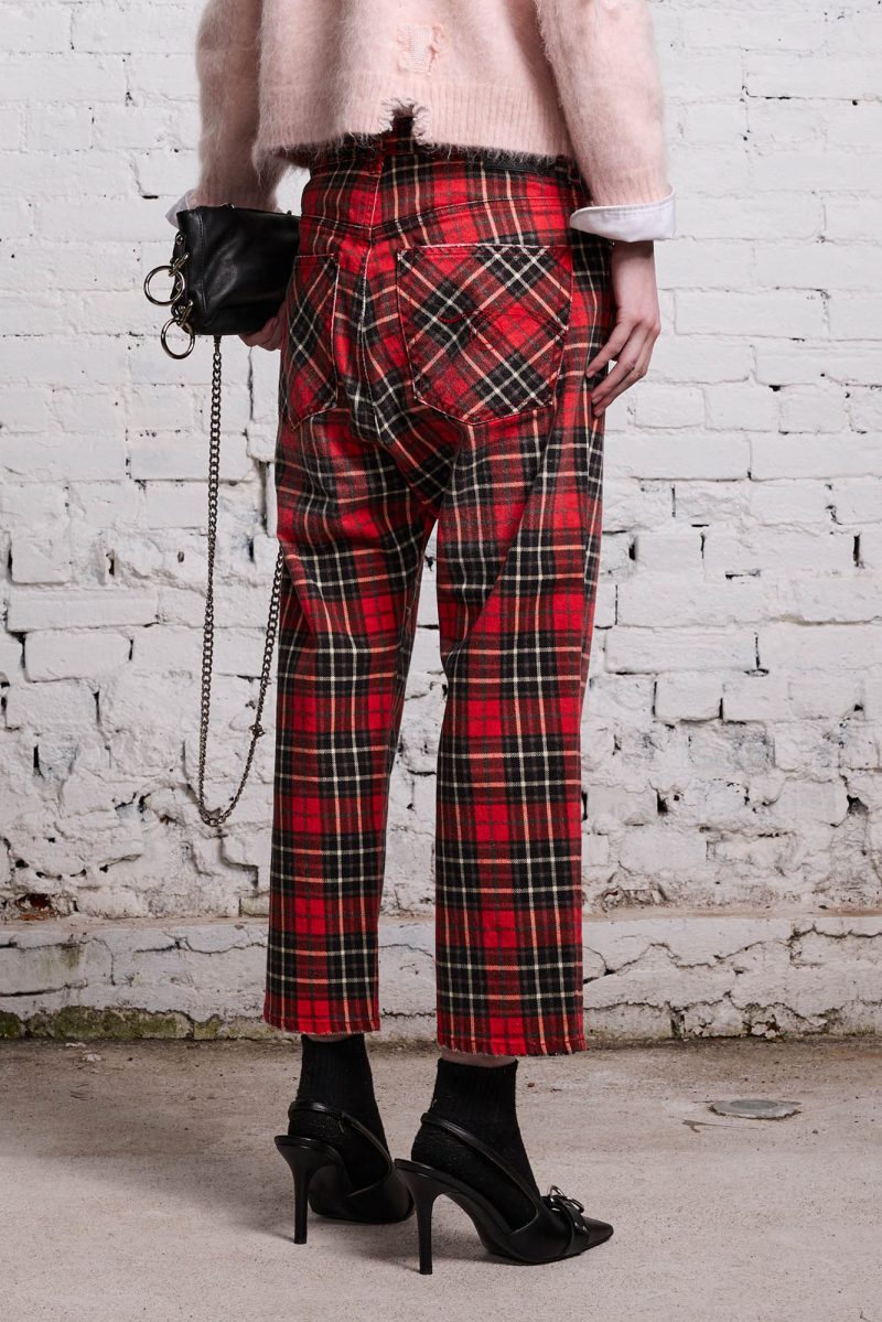 r13 tailored drop red plaid 38213580783785