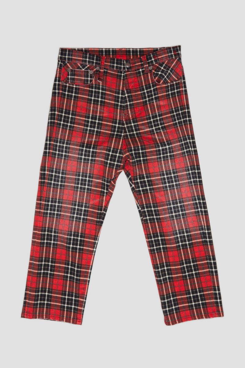 r13 tailored drop red plaid 38213580849321