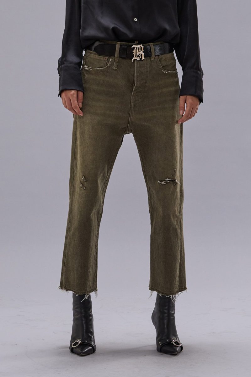 r13 tailored drop vintage olive drab 41013537276073