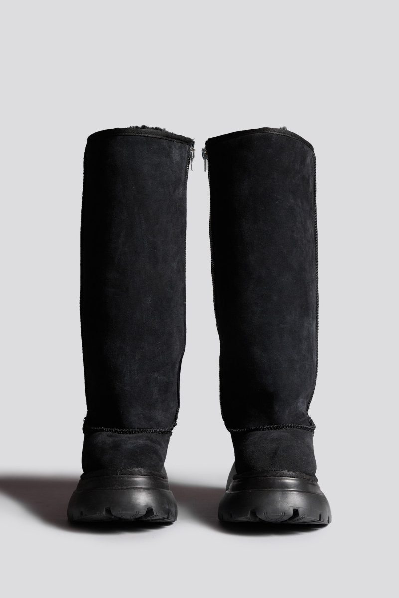 r13 tall chunky shearling boot black 40113941938345