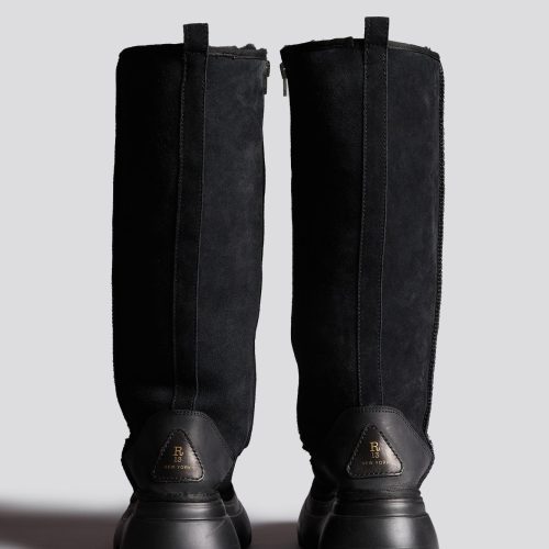 r13 tall chunky shearling boot black 40113941971113