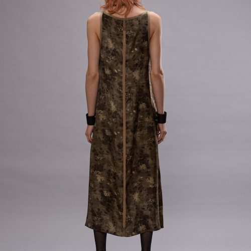 r13 taped tank dress olive floral 41013547761833