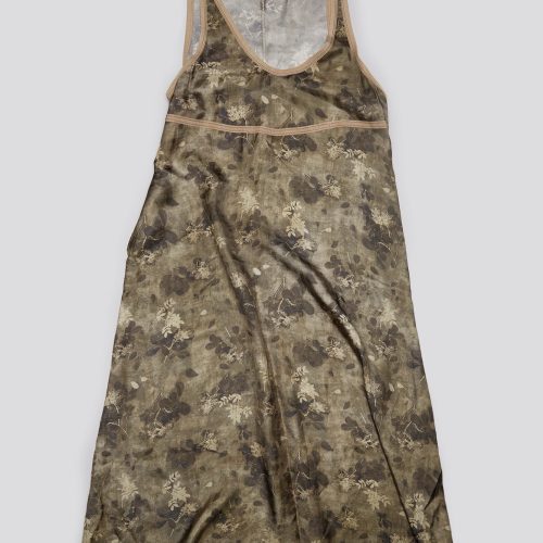 r13 taped tank dress olive floral 41031057277097