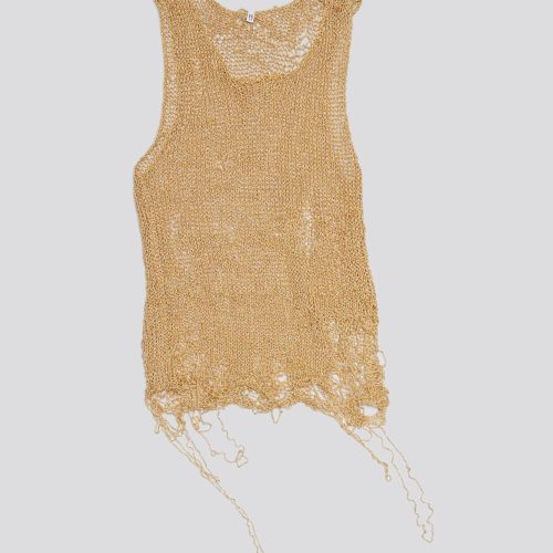 r13 threadbare tank top gold 38642315198633