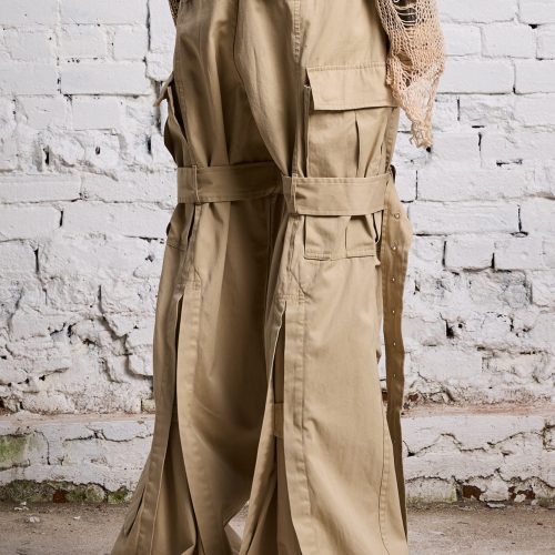 r13 trench cargo light khaki 38642315329705