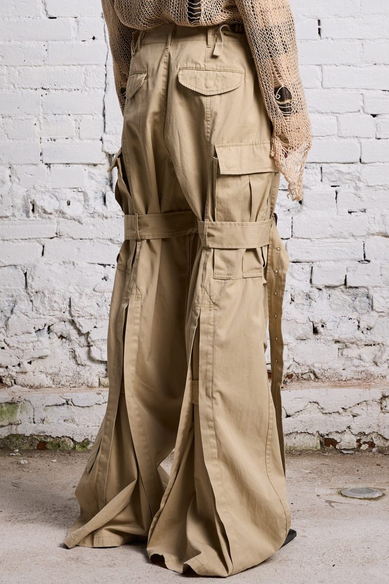 r13 trench cargo light khaki 38642315329705