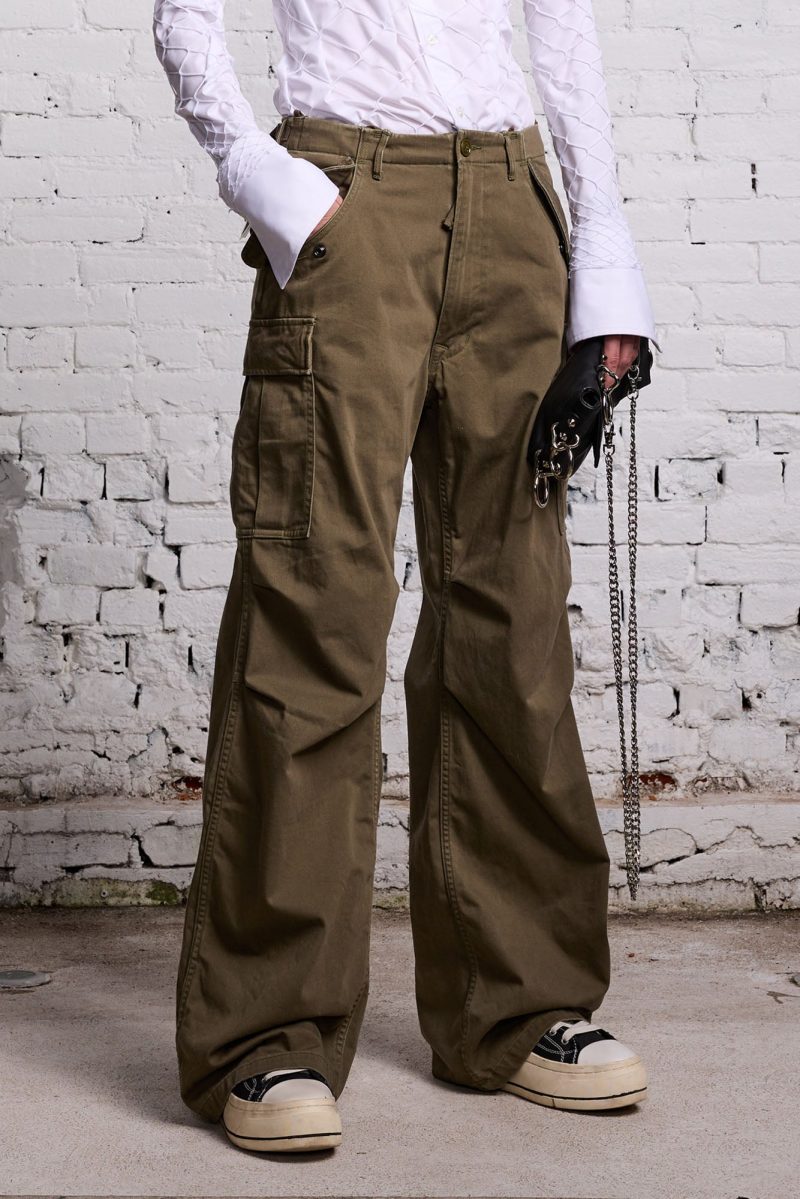 r13 wide leg cargo olive 38213579538601