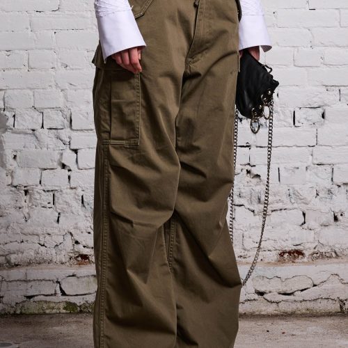 r13 wide leg cargo olive 38213579669673