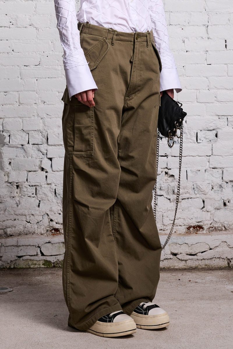 r13 wide leg cargo olive 38213579669673