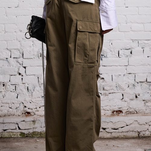 r13 wide leg cargo olive 38213579735209