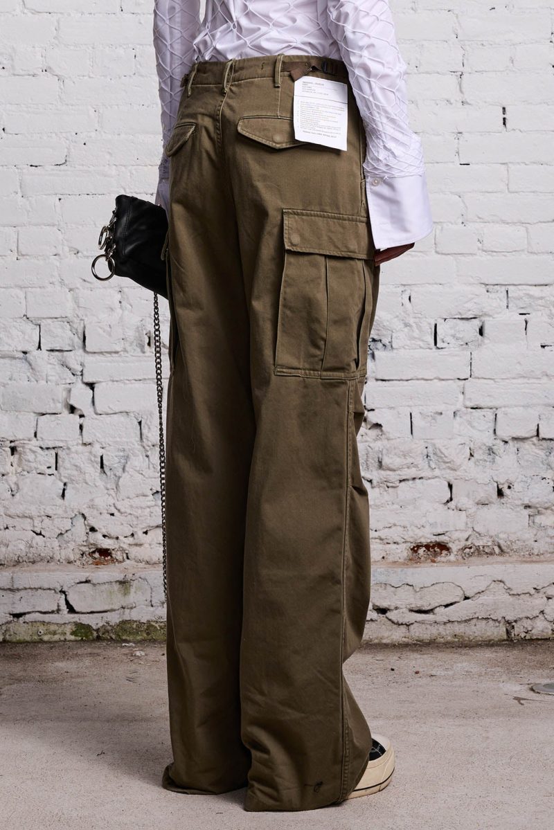 r13 wide leg cargo olive 38213579735209