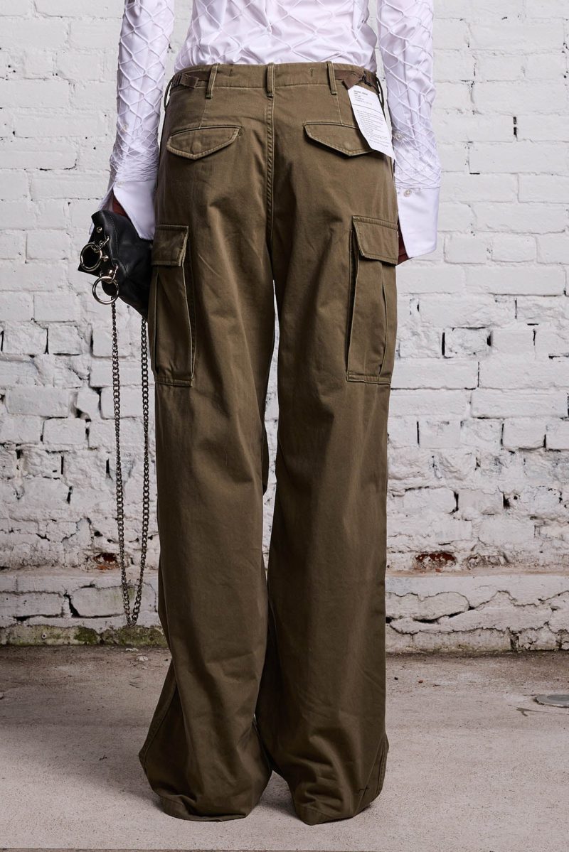 r13 wide leg cargo olive 38213579800745