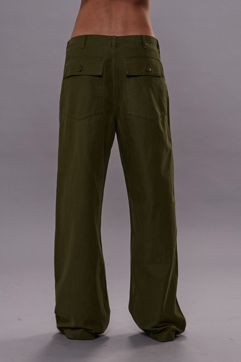 r13 wide leg utility pant olive 40517910331561