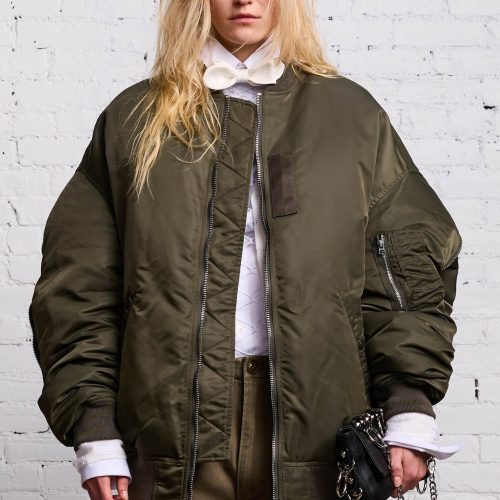 r13 zip out down bomber olive 38213581078697